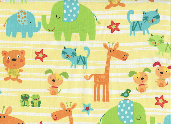Best Friends Animals Tossed Fabric